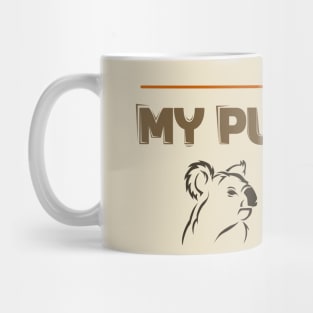 My Puns Are Koala Tea - T-Shirt Gift Mug